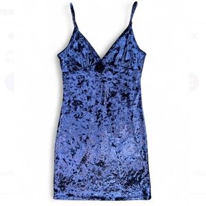 Joe & Elle Navy Velvet Dress